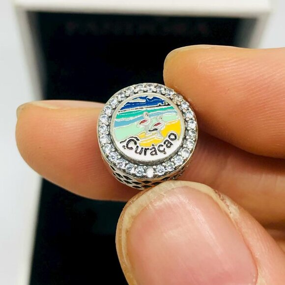 ✨🔥Pandora Curacao Caribbean Exclusive sterling Charm - Picture 3 of 4
